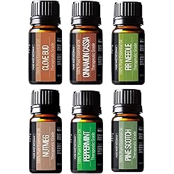 Pure Body Naturals Limited Edition Winter Essential Oils Gift Set, 6 Count - 10 ml
