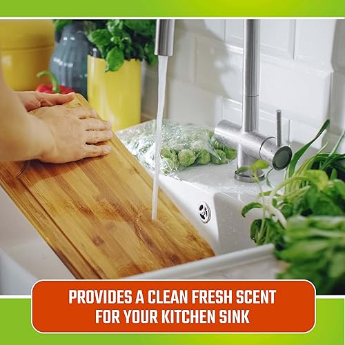 CLR Fresh & Clean Garbage Disposal, Fresh Scent Weekly Foaming Cleaning Pods, 5 Pods Total Packaging May Vary