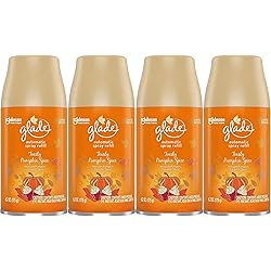 Glade Automatic Spray Air Freshener Refills, 6.2 Ounce Cans Toasty Pumpkin Spice, 4 Spray Refills