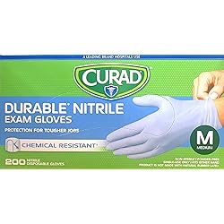 Curad Nitrile Powder-Free Exam Gloves 200 Medium