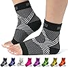Ankle Brace Plantar Fasciitis Socks for Women Neuropathy Compression Ankle Socks Arch Support Socks Heel Spur Relief Products Leg & Foot Supports Night Sock Black S-M