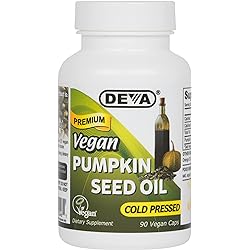 Deva Nutrition Vegan Pumpkin Seed Oil Capsules, 90 Count