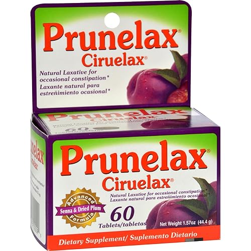 Prunelax Ciruelax - 60 Tablets - Natural Laxative for occasional constipation