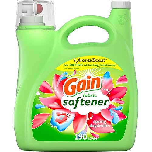 Gain Laundry Fabric Softener Liquid, Spring Daydream, 164 Fl Oz, 190 Loads