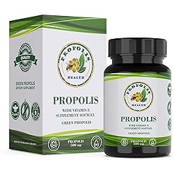 Bee Propolis Softgel 1000mgDaily Per 2 Capsules | Brazilian Bee Propolis Extract - Immune Booster - Propolis Health - All Natural Allergy Supplement - Super Antioxidant |50 Days Supply Propolis Pills