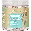 Sage Smudge Spray with Lavender for Cleansing and Clearing Energy 4 Ounce and JUNIPERMIST Smudge & Soak Sage Bath Salts - Pack of 1, 11oz 8 fl.oz