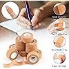 24 Pack Self Adherent Cohesive Wrap Bandages 1 Inches X 5 Yards,First Aid Tape, Elastic Self Adhesive Tape, Athletic, Sports wrap Tape, Bandage Wrap for Sports, Wrist, Skin Colour Athletic Tape