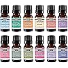 Top Fragrance Oil Gift Set - Best 12 Scented Perfume Oil - Cotton Candy, Cucumber Melon, Freesia, Cupcake, Gardenia, Honeysuckle, Jasmine, Lilac, Rose, Strawberry, Vanilla, Violet - 10 mL by Sponix