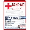 BAND-AID First Aid Non-Stick Pads, Large, 3 in x 4 in, 10 ea Pack of 3