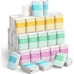 200 Packs Inspirational Travel Tissues Packs Individual Pocket Tissues 3 Ply Mini Facial Tissue Packs Bulk Travel Size Tissue for Wedding Graduation Party Shower Supplies 7 Sheets Per Pack
