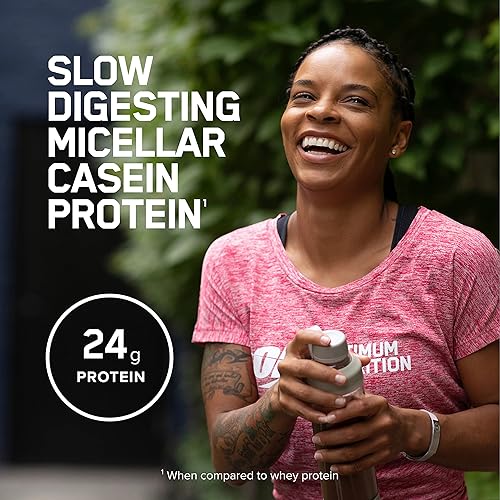 Optimum Nutrition Gold Standard 100% Micellar Casein Protein Powder, Slow Digesting, Helps Keep You Full, Overnight Muscle Recovery, Chocolate Supreme, 1.87 Pound Packaging May Vary