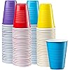 Disposable Party Plastic Cups [240 Pack - 16 oz.] Assorted Colors Drinking Cups