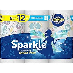 SPARKLE® PICK-A-SIZE® PAPER TOWELS, 6 DOUBLE ROLLS