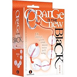 Icon Brands - The 9's, Orange is The New Black, Bead-It! 5X Glass Anal Beads