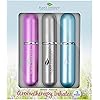 Plant Therapy Essential Oils Aromatherapy Nasal Inhaler Multi-Color Stick Tubes, 3 Pack Personal, Portable, Aluminum and Glass Nasal Inhalers With Cotton Wicks
