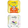 Welly Bandages - Bravery Badges, Flexible Fabric, Adhesive, Assorted Shapes, Monsters and Colorwash - 48 ct, 2 Pack