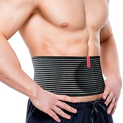 ORTONYX Umbilical Hernia Belt for Men and Women - Abdominal Support Binder with Compression Pad - Navel Ventral Epigastric Incisional and Belly Button Hernias Surgery Prevention Aid Large-XXL