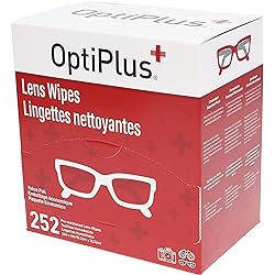 OptiPlus Eyeglass Lens Wipes, 252 Wipes