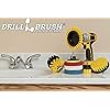 Drillbrush Rotary Brush Kit - Drill Brush Scrub Pads - Shower Scrubbing Brushes for Cordless Drill - Tile Cleaner Drill Attachment Commercial Scouring Pad Cleaning Kit - All Purpose Bathroom Scrubbers