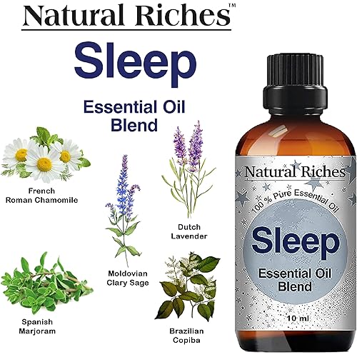 Natural Riches Tranquility Serenity Essential Oil Blends Set with Calm, Sleep, Head Easy Essential Oils 3 x 10 ml