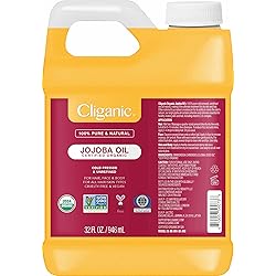 Cliganic Organic Jojoba Oil Bulk 32oz, 100% Pure
