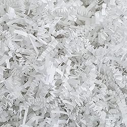 Crinkle Cut Paper Shred Filler 12 LB for Gift Wrapping & Basket Filling - White | MagicWater Supply