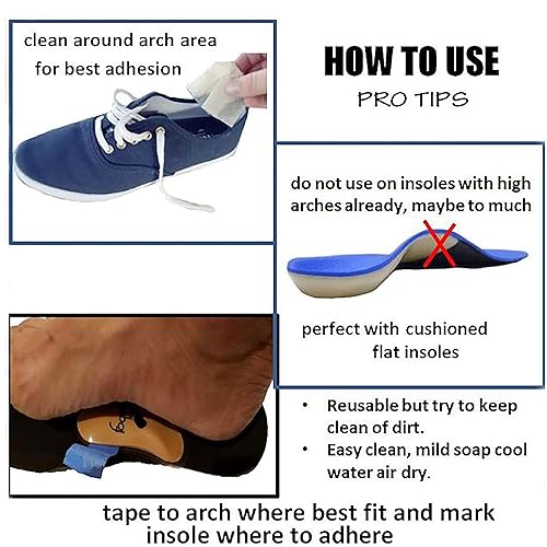 Foots Love 6 Plantar Fasciitis Arch Support Insoles. Gel Arch Inserts. Foot Support for Flat Feet, High Aches, Tarsal Tunnel. STOP PAIN 1-2 Punch? Add our Arch Sleeves. Keep Feet, Compressed & Relaxed