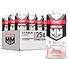 Muscle Milk Genuine Protein Shake, Strawberries 'n Crème, 11 Fl Oz Carton, 12 Pack, 25g Protein, Zero Sugar, Calcium, Vitamins A, C & D, 5g Fiber, Energizing Snack, Workout Recovery, Packaging May Vary