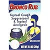 Broncolin Rub Topical Cough Suppressant and Analgesic, Assists with the Symptoms caused by Flu or Allergies, Helps Relieve Pain in Muscles and Joints, Ointment, 2-pack of 1.4 Oz, 2 Jars