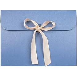 10Pcs Envelope Presents Bags Paper Party Favor Bag with Bow Ribbon Silk Scarves Presents Package Box Gloves Hat Scarf Envelope Wrap Bags Greeting Cards Holders for Christmas Birthday Wedding Decor