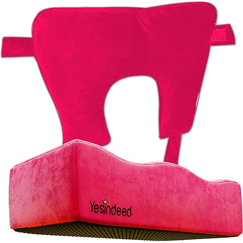 Brazilian Butt Lift Pillow Back Support Cushion – Dr. Approved BLL Foam Pillow with Carrying Bag and Back Pillow for Post Surgery Recovery – Comfortable and Firm Butt Support Cushions Set - Pink