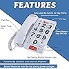 Future Call FC-8888 Big Button Phone for Seniors | Large Button Phones for Seniors | Phone for Visually Impaired and Telephones for Hearing Impaired | 40db Handset | Best Landline Phones for Seniors