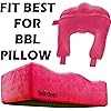 Brazilian Butt Lift Back Support Cushion –Dr Approved Foam Back Support for BBL Pillow Post Surgery Recovery Comfortable and Firm After Surgery - BBL Recovery Post-Op Sitting |Back Support Only - Pink