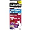 Children's Robitussin Cough and Chest Congestion DM, Cough Medicine for Kids, Grape Flavor - 4 Fl Oz Bottle