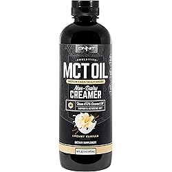 ONNIT Emulsified MCT Oil | Keto Creamer - Mixes Easily into Keto Shakes and Foods | Vanilla Flavor 16 Oz