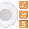 PLASTICPRO 100 Count Disposable 12 ounce White Plastic Soup Bowls