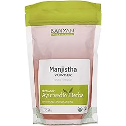Banyan Botanicals Manjistha Powder, 12 Pound - USDA Organic - Rubia cordifolia - Cleanses The Blood & Lymph - Ayurveda