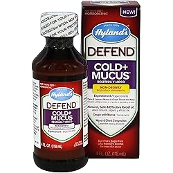 Hyland's Defend Cold Mucus Relief Liquid 4 oz Pack of 2
