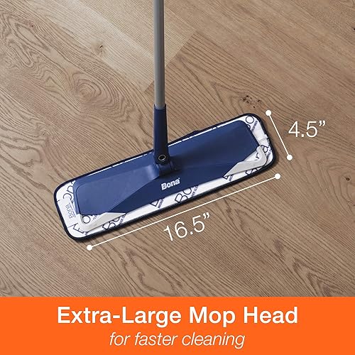 Bona Premium Microfiber Floor Mop, Includes Microfiber Cleaning Pad and Microfiber Dusting Pad