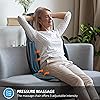 Snailax Neck Back Massager with Heat, Full Body Massage Chair Pad, Adjustable Compression, Rolling, Shiatsu Massage Seat Cushion, Chair Massagers,Gifts for Women, Man Upgrade