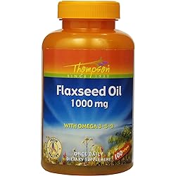 Thompson Flaxseed Oil Seed, Softgel Btl-Plastic 1000mg 100ct