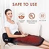 Snailax Heating Pad for Back Pain Relief, Large Heat Pads for Cramps, Neck and Shoulders, Electric Heated Pad with Fast Heating and 5 Massage Modes, Auto Shut-Off, Gifts for Men,Women