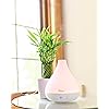 Crane Personal Ultrasonic Cool Mist Humidifier and Aroma Therapy Diffuser, Optional Color Changing Nightlight Included, for Home, Hotels, and Office, 0.35 Gallon – 1.5 Liter, White
