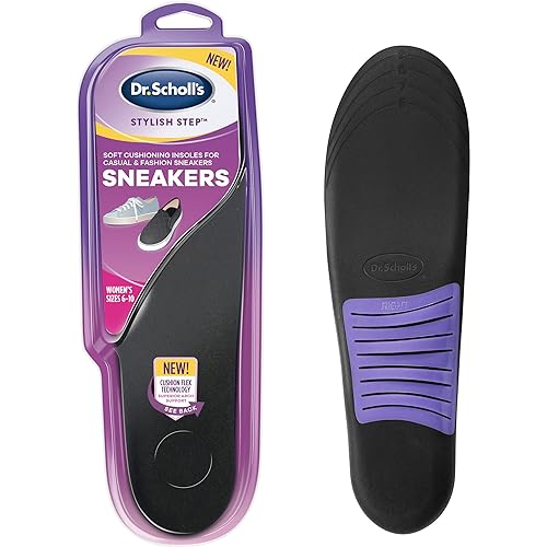 Dr. Scholl's Soft Cushioning Insoles for Sneakers, Superior Shock Absorption and Cushioning Women's Size 6-10, 1 Count