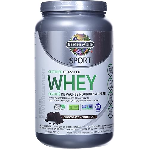 GARDEN OF LIFE Chocolate Sport Whey Protein, 672 GR