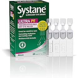Systane Ultra Lubricant Eye Drops, 60 Count Pack of 1, Packaging may vary