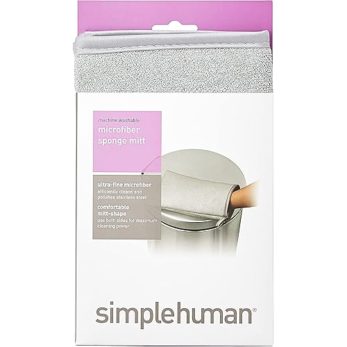 simplehuman Microfiber Cleaning Mitt for Stainless Steel