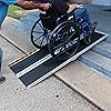 HABUTWAY 6FT Wheelchair Ramp Folding Aluminum Portable Non-Slip Ramps Holds Up to 800 lbs Utility Mobility Access Threshold Ramp Suitcase with Applied Slip-Resistant Surface Handicap Ramps