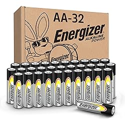 Energizer AA Batteries, Double A Long-Lasting Alkaline Power Batteries, 32 Count Pack of 1