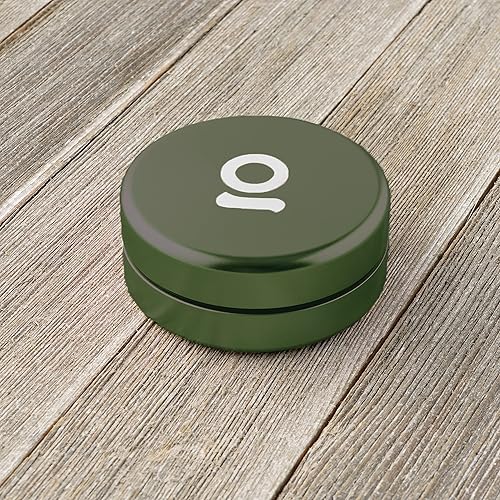 ONGROK Storage Puck, Green, Perfect Size Case to Stash in Your Pocket, Airtight, Preserves Moisture Profile, Smell and Aroma